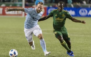 Russell in MLS action for Kansas