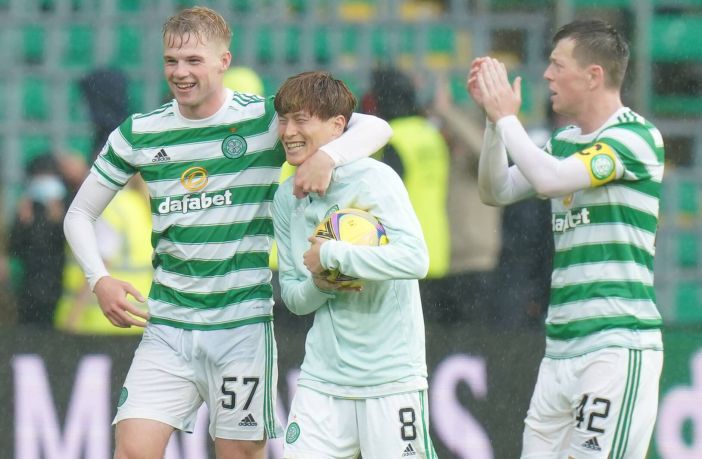 Kyogo's hat-trick against Dundee
