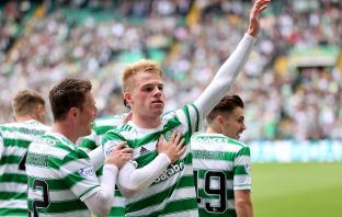 Stephen Welsh celebrates