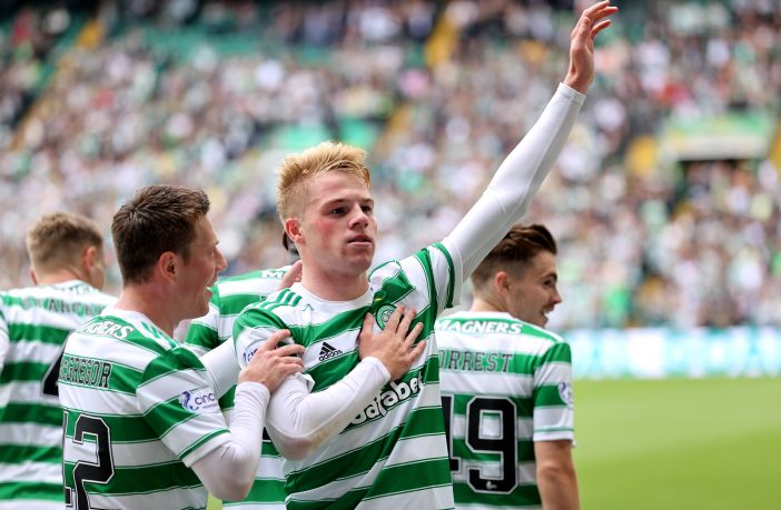 Stephen Welsh celebrates