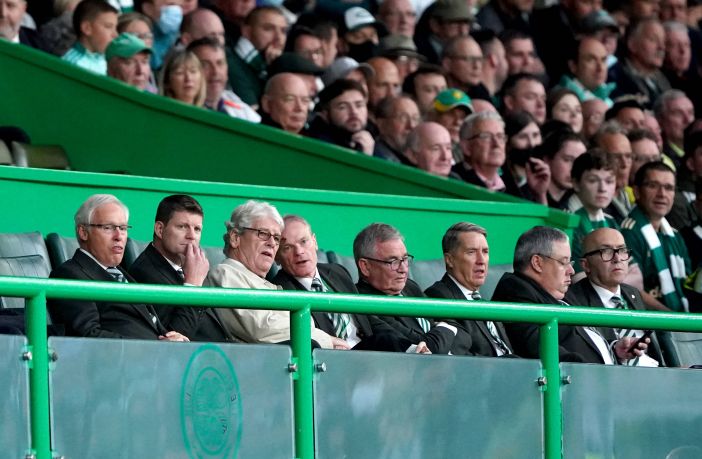 Dominic McKay in the directors box.