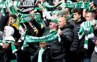 Celtic fans show their support