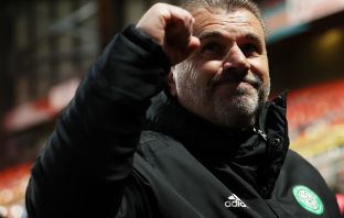 Ange Postecoglou celebrates