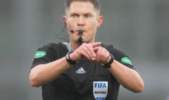 Referee David Dickinson