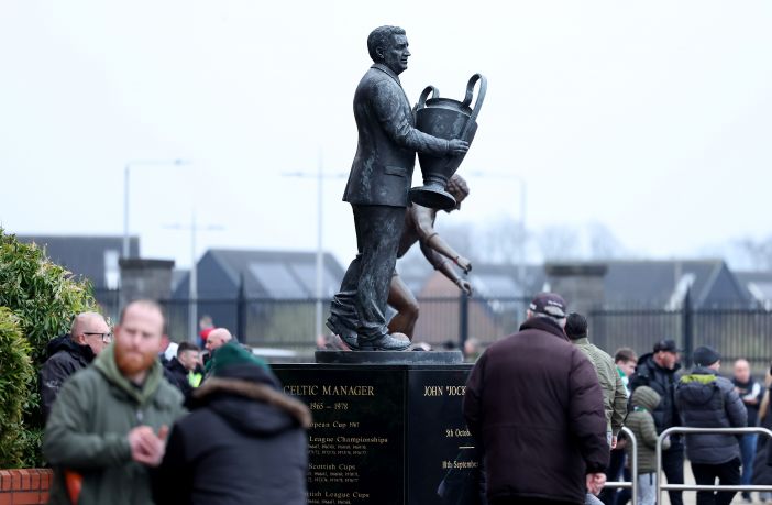 The statue of Jock Stein at Celtic Park
