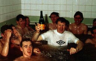Celtic celebrations on 23 April 1988 as the title is won.