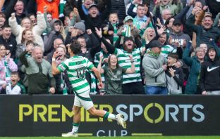 Nicolas Kuhn celebrates scoring