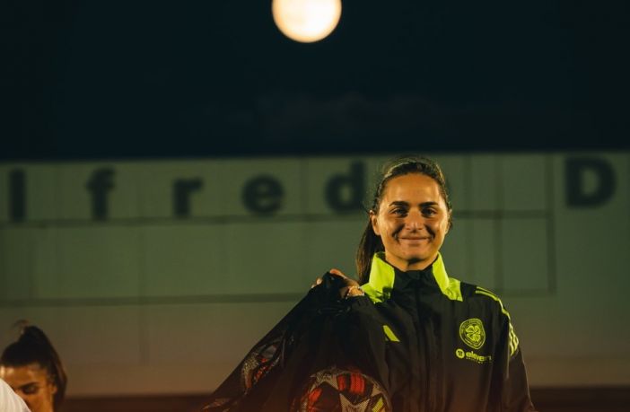 Elena Sadiku after training in Madrid