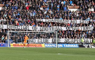 Protest banners...