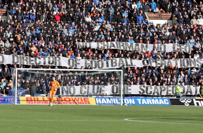 Protest banners...