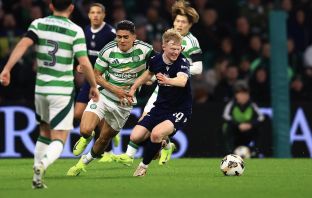 Luis Palma in action against Dundee