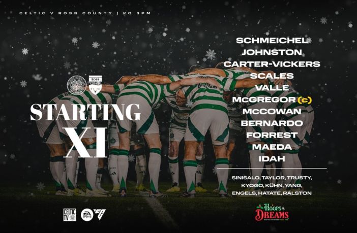 Celtic Teamsheet