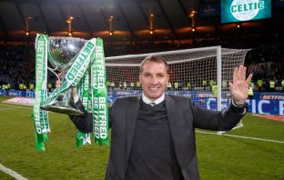 Brendan Rodgers with the League Cup