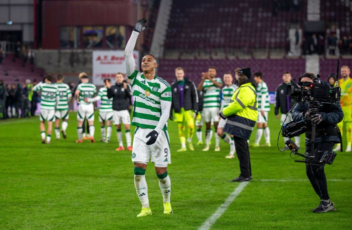 Adam Idah celebrates