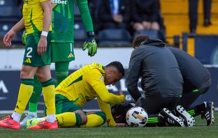 Adam Idah receives treatment