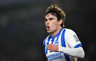 Matt O'Riley celebrates