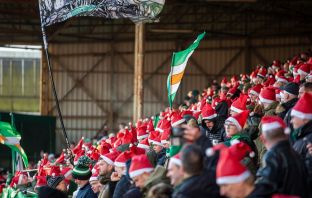 Celtic support at Tannadice