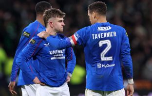 James Tavernier consoles Ridvan Yilmaz