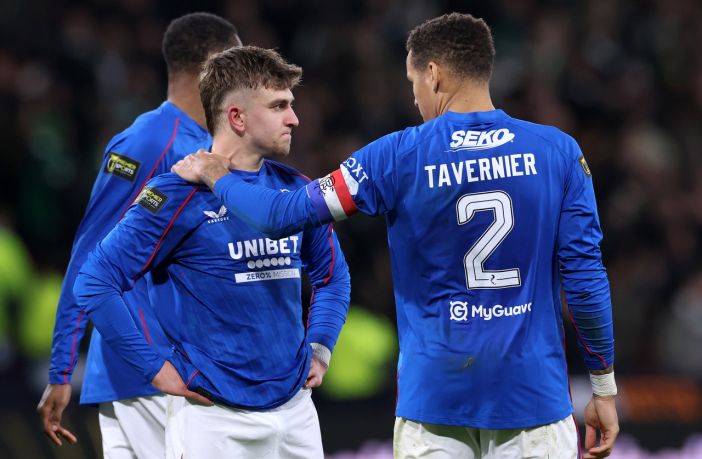 James Tavernier consoles Ridvan Yilmaz