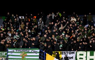 Celtic support in Zagreb