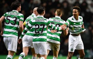 Scotty Sinclair celebrates