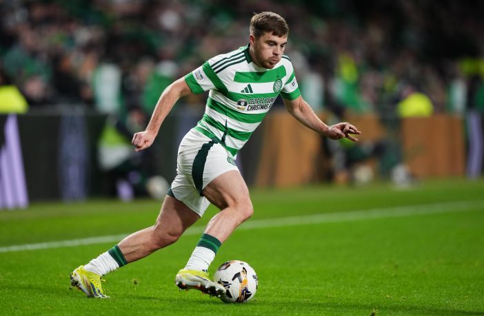 James Forrest in action against Hibs