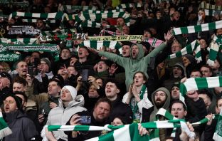 Celtic supporters singing YNWA