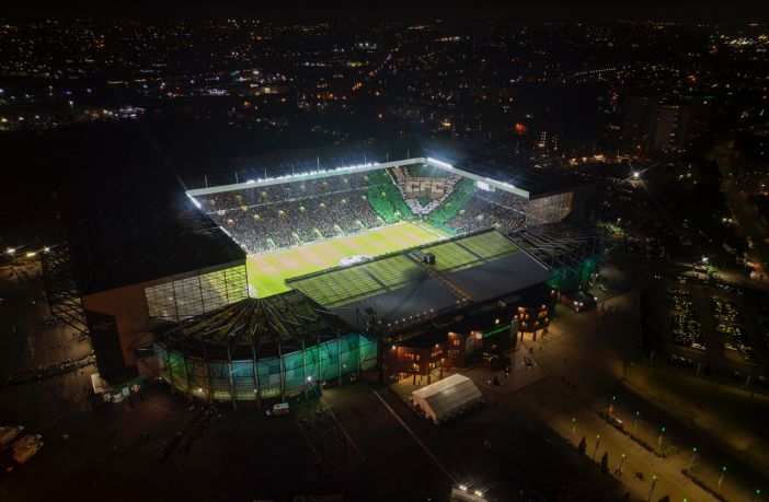 Celtic Park on Champions League night