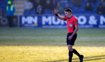 Referee Matthew MacDermid.