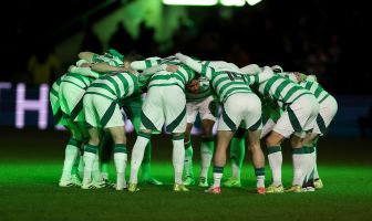The Celtic Huddle versus Dundee Utd
