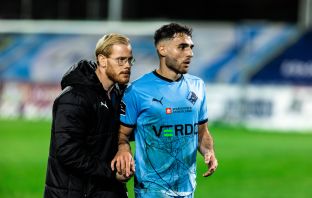 Tammer Bany (R) of Randers FC