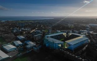 Easter Road from above.