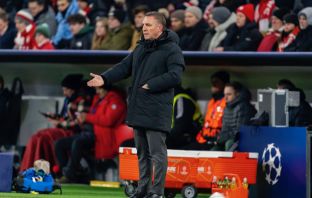 Brendan Rodgers at the Allianz Arena