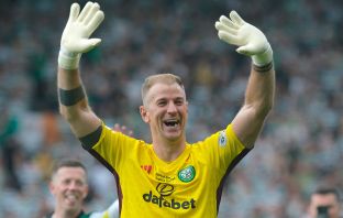 Joe Hart celebrates