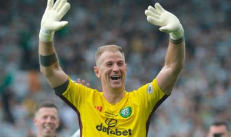 Joe Hart celebrates