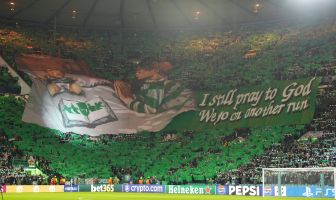 Celtic fans tifo