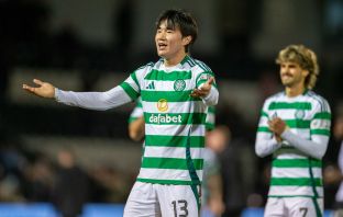 Yang celebrates.