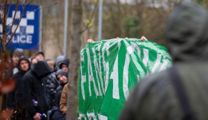 Celtic Fans Against Criminalisation Protest