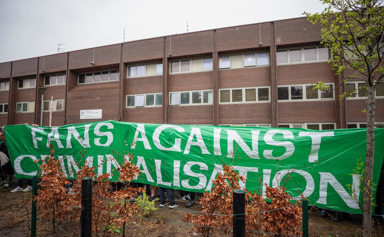 Celtic Fans Against Criminalisation Protest