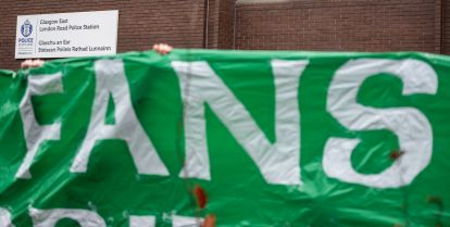 Celtic Fans Against Criminalisation Protest