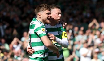 James Forrest with Callum McGregor