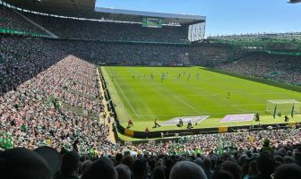 Celtic Park on Trophy Day.