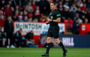 Referee Steven McLean
