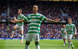 Adam Idah celebrates