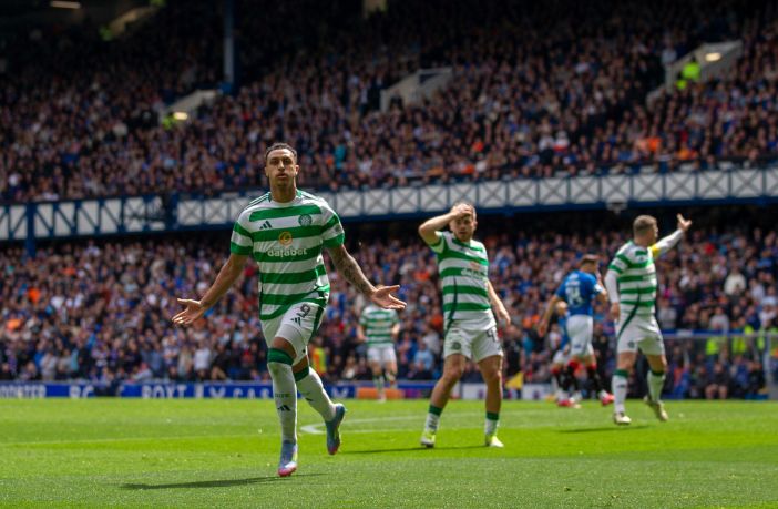 Adam Idah celebrates