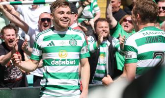 James Forrest scores and celebrates