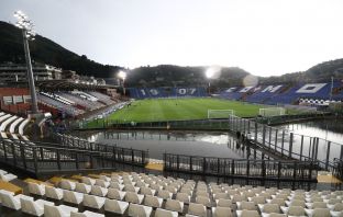 Giuseppe Sinigaglia Stadium ahead of the Como Cup match between Ajax and Celtic