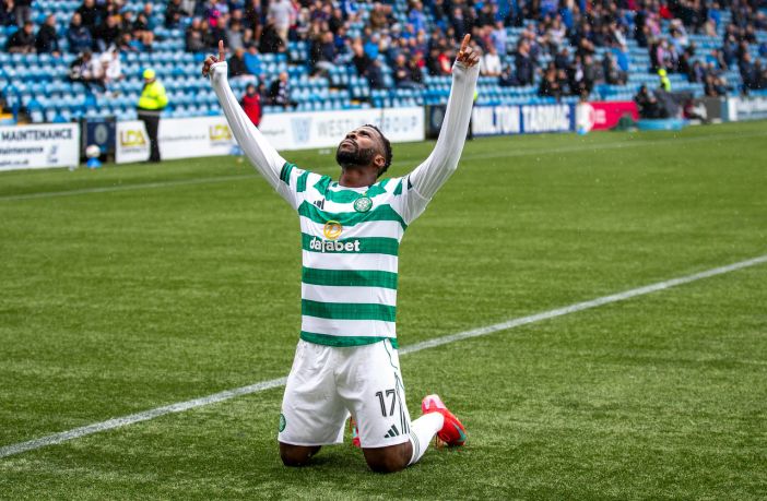Kelechi Iheanacho celebrates