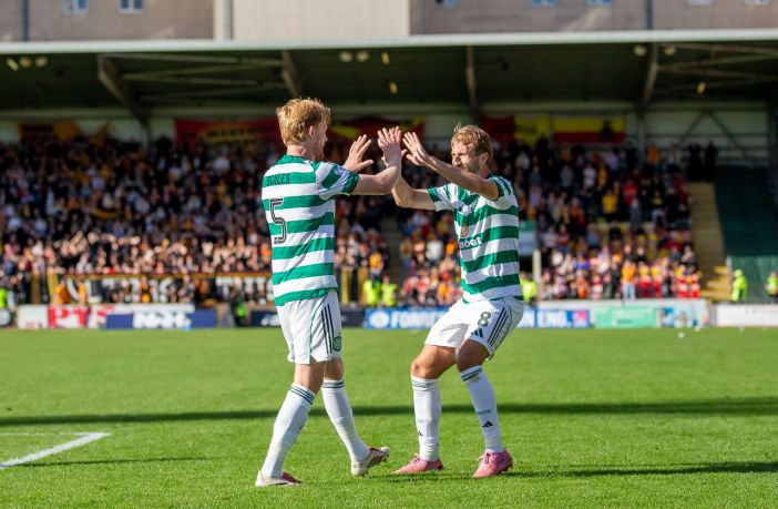 Liam Scales and Benjamin Nygren celebrate