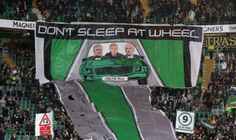 Celtic fans 'Don't Sleep at the Wheel' protest in 2020